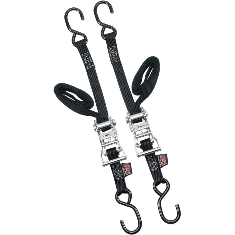 POWERTYE MFG. 1" RATCHET TIE DOWNS (PR)