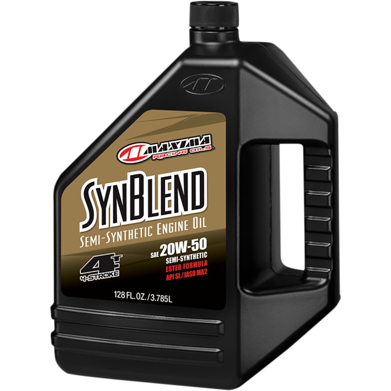 MAXIMA RACING OIL MAXUM4 SYNTHETIC BLEND 20W50 128OZ/3.8L