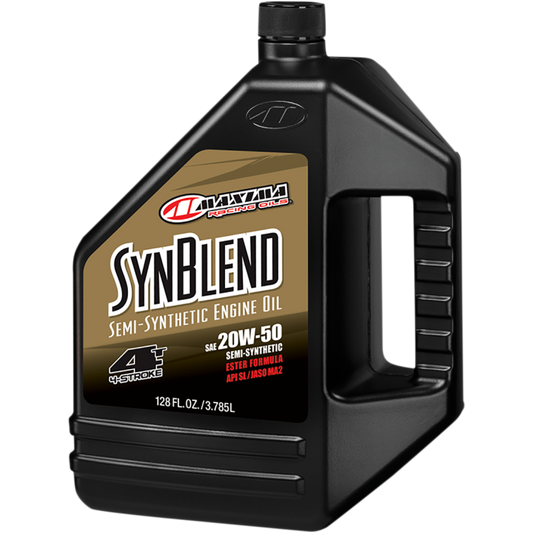 MAXIMA RACING OIL MAXUM4 SYNTHETIC BLEND 20W50 128OZ/3.8L