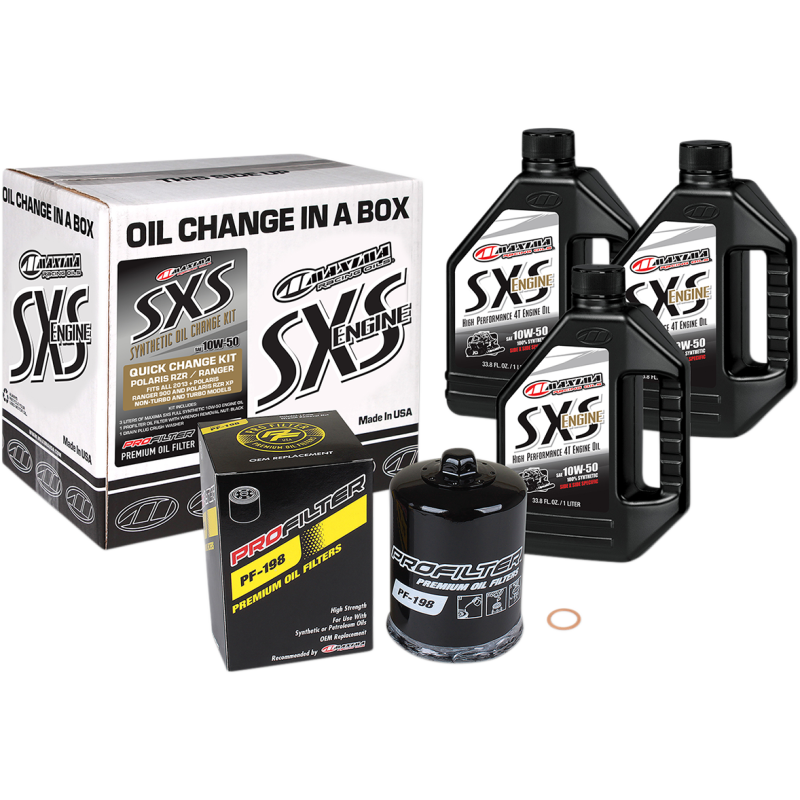 MAXIMA RACING OIL MAXIMA SXS KIT FULL SYNTHETIC 10W50