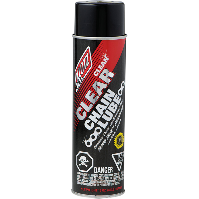 KLOTZ OIL (CS/10) CLEAR CHAIN LUBE 16oz