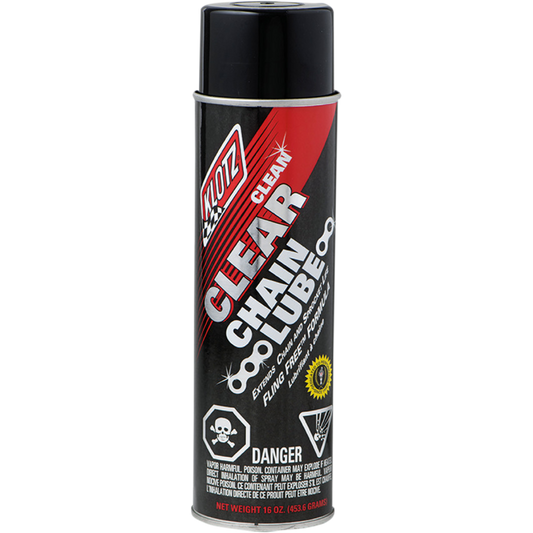 KLOTZ OIL (CS/10) CLEAR CHAIN LUBE 16oz