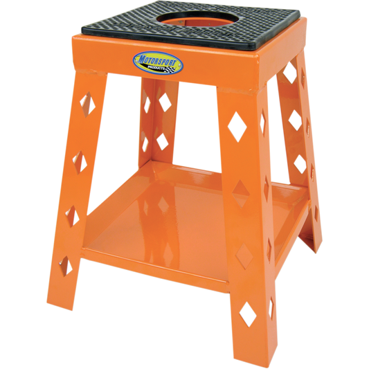 MOTORSPORT PRODUCTS DIAMOND MOTO STAND ORANGE/NO OIL TUB