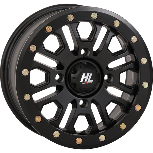 HIGHLIFTER HL23 ALLOY 14X7 4/156 5+2 (+38mm) BEADLOCK MATTE BLACK W1