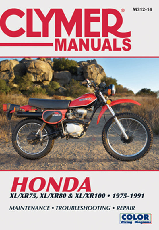 CLYMER 75-91 HONDA XL/XR75-100 MANUAL