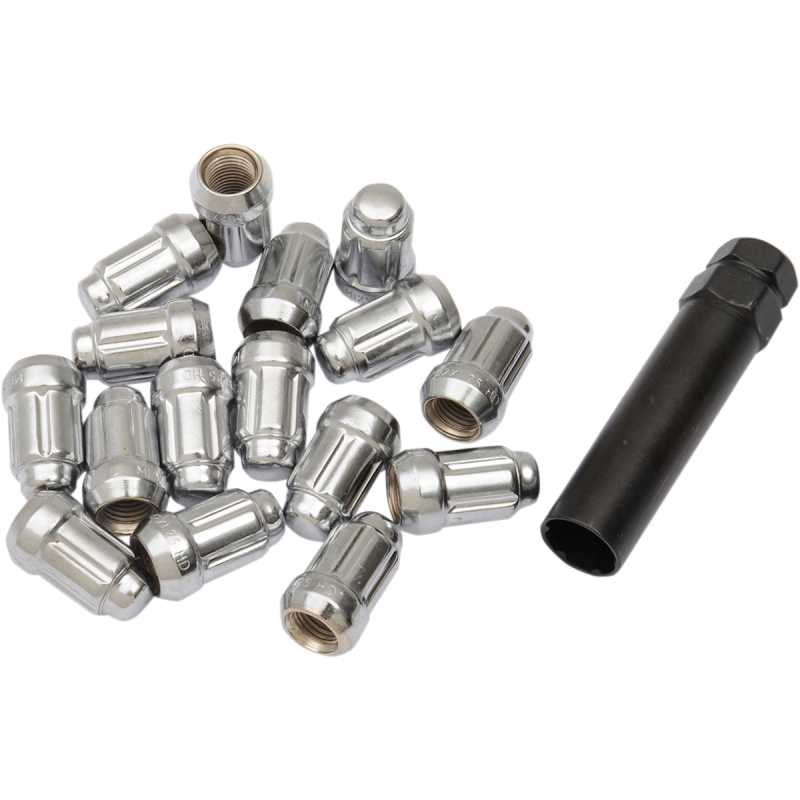 ITP 12mm X 1.25 CHROME LUG NUT SPLINED TAPERED (16)