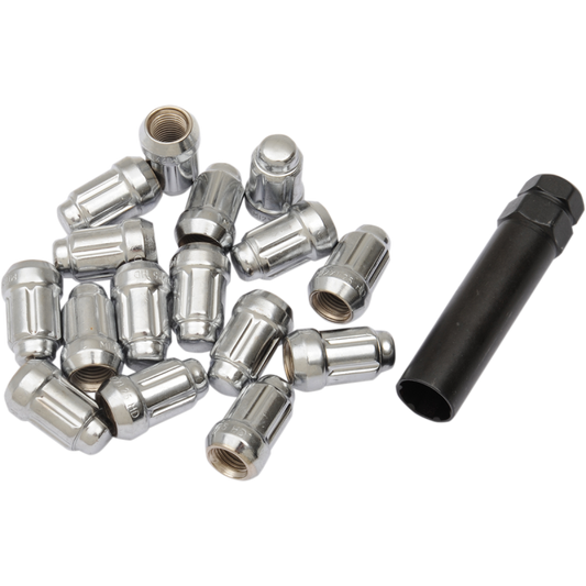 ITP 12mm X 1.25 CHROME LUG NUT SPLINED TAPERED (16)