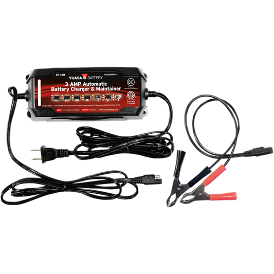 YUASA BATTERY CHARGER 3A 12V