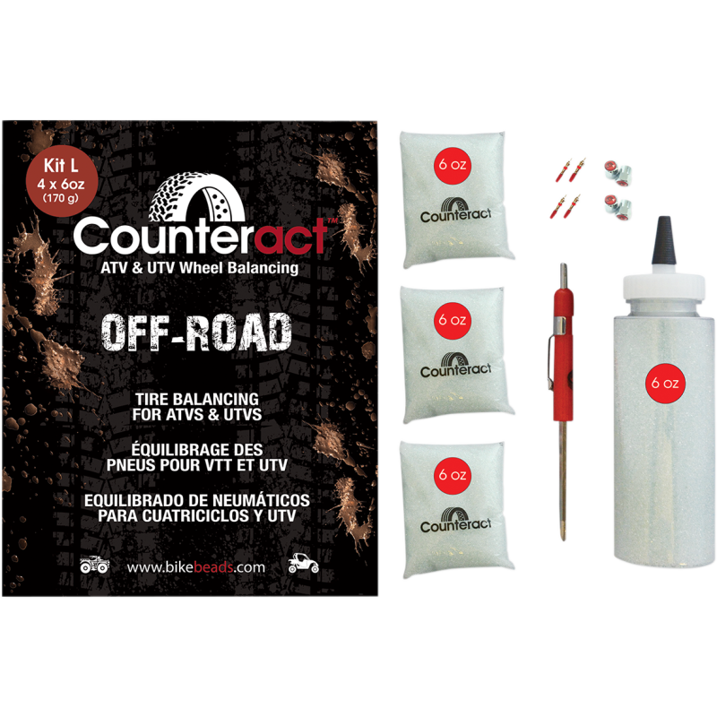 COUNTERACT 4) 6oz C-ACT BALANCE BEADS - ATV/UTV DIY KIT L (CASE = 14)