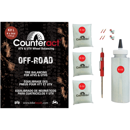 COUNTERACT 4) 6oz C-ACT BALANCE BEADS - ATV/UTV DIY KIT L (CASE = 14)