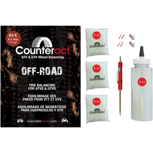 COUNTERACT 4) 4oz C-ACT BALANCE BEADS - ATV/UTV DIY KIT K (CASE = 14)