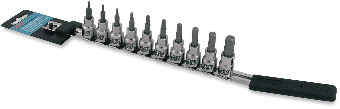 CRUZTOOLS CRUZTOOLS 10 PIECE HEX BIT SET INCH