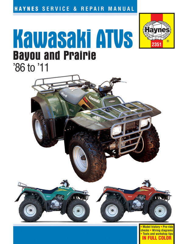 HAYNES HAYNES KAWASAKI BAYOU 220/300/PRAIRIE 300 ATVS 86-11