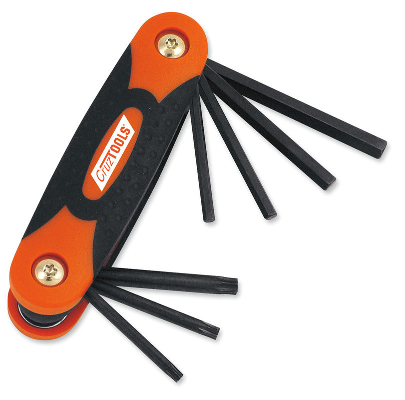 CRUZTOOLS FOLDING HEX/TORX KEY SET