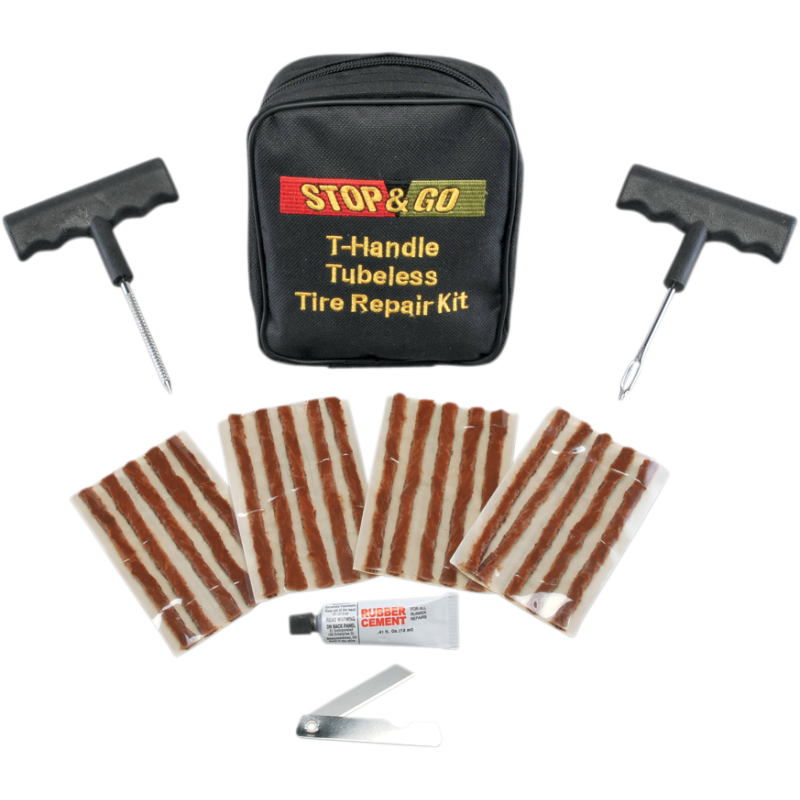 STOP & GO INTERNATIONAL TUBELESS T-HANDLE TIRE REPAIR KIT