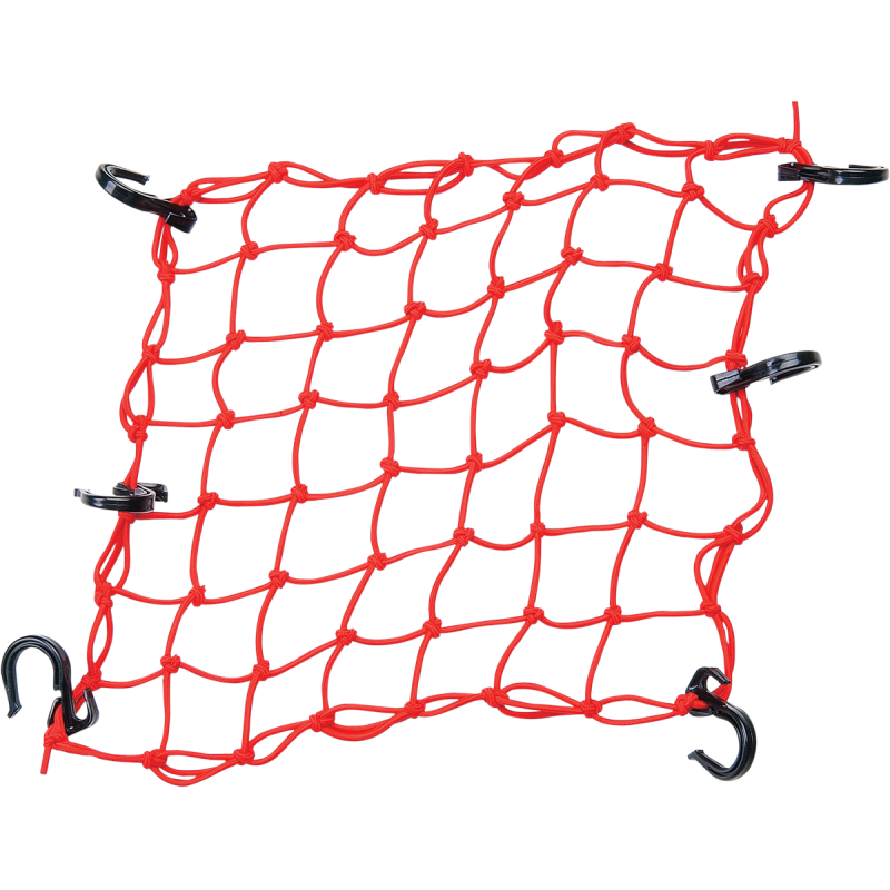 POWERTYE MFG. ADJSUTABLE CARGO NET RED (EA)