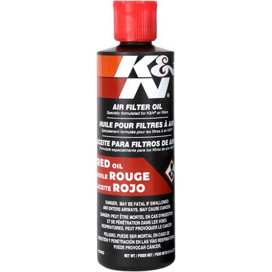 K & N 8 OZ SQUEEZE BOTTLE FILTERCHARGER OIL