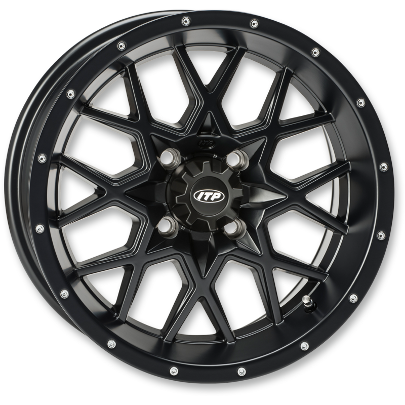 ITP HURRICANE 14X7 4/156 4+3 MATTE BLACK