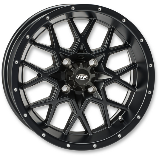 ITP HURRICANE 14X7 4/156 4+3 MATTE BLACK