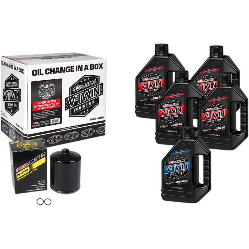 MAXIMA RACING OIL KIT OIL CHANGE SYN XL BLK