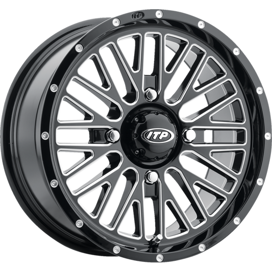 ITP MOMENTUM 15X7 4/137 5+2 (+30mm) GLOSS BLACK MACHINED