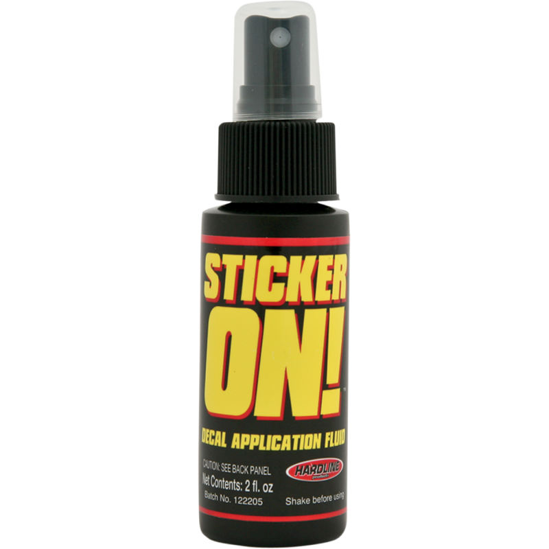 HARDLINE STICKER ON  1 BOTTLE X 2oz.