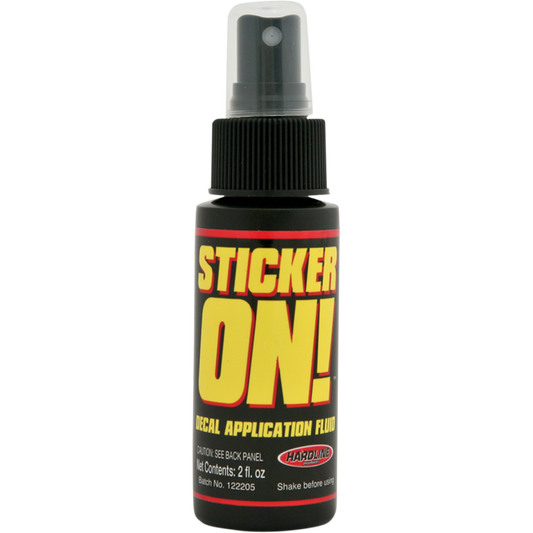 HARDLINE STICKER ON  1 BOTTLE X 2oz.