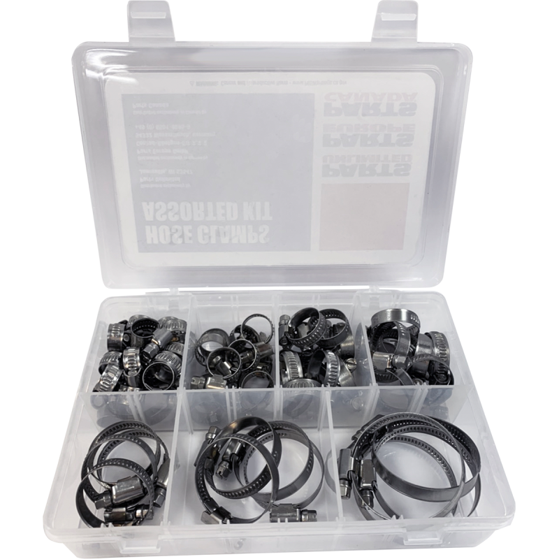 PARTS UNLIMITED HOSE CLAMP ASST KIT 60PCS