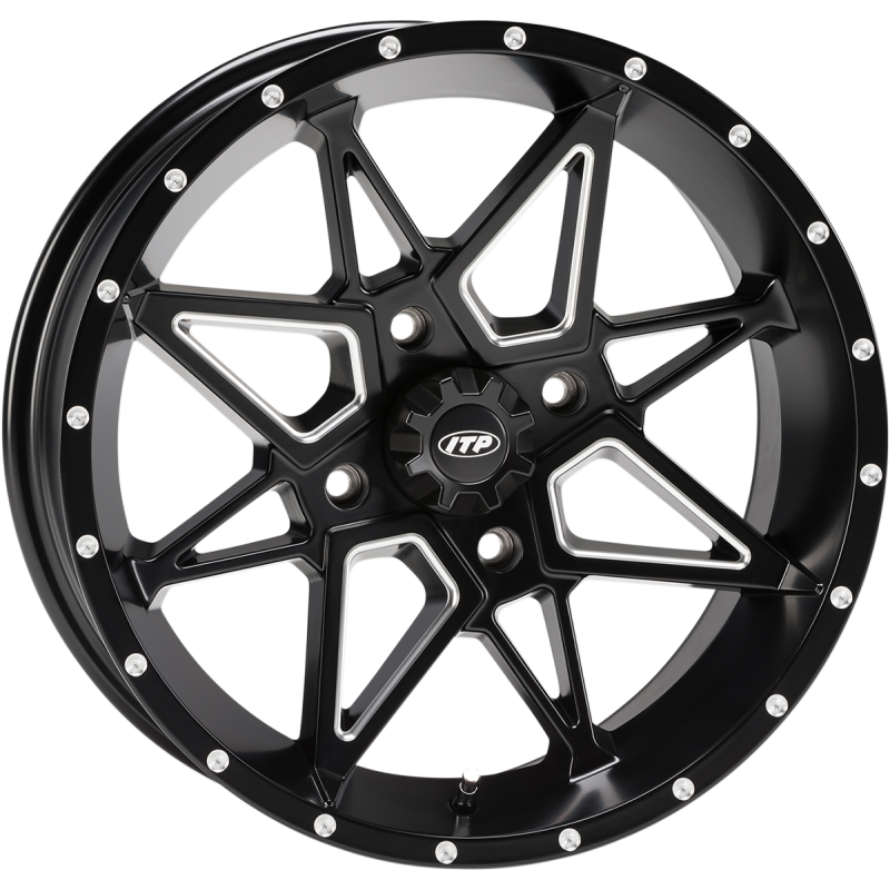 ITP TORNADO 14X7 4/110 2+5 MATTE BLACK MILLED