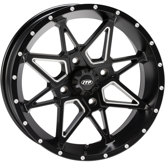 ITP TORNADO 14X7 4/110 2+5 MATTE BLACK MILLED