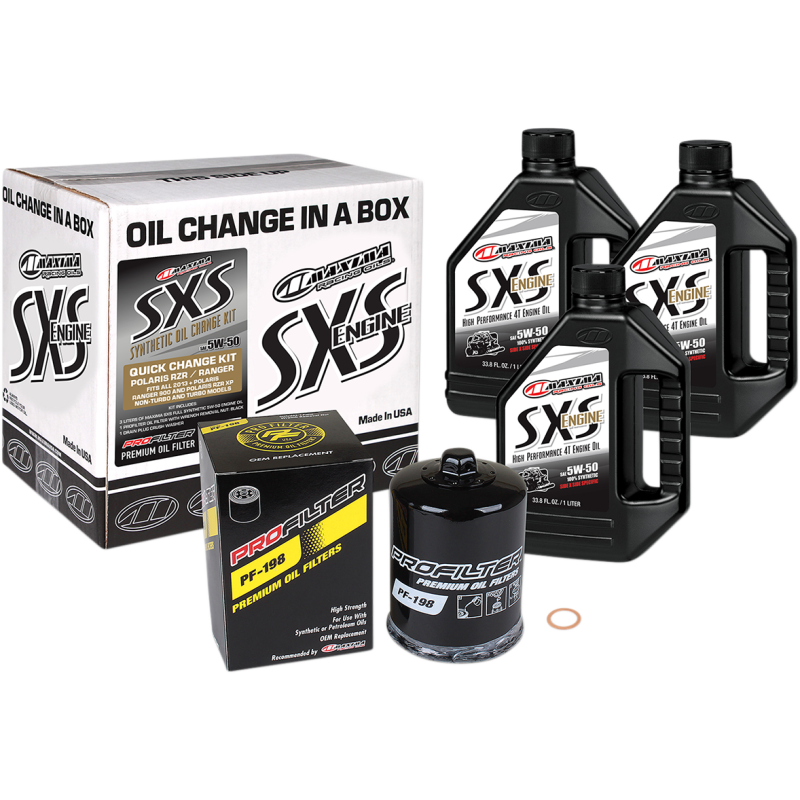 MAXIMA RACING OIL MAXIMA SXS KIT FULL SYNTHETIC 5W50