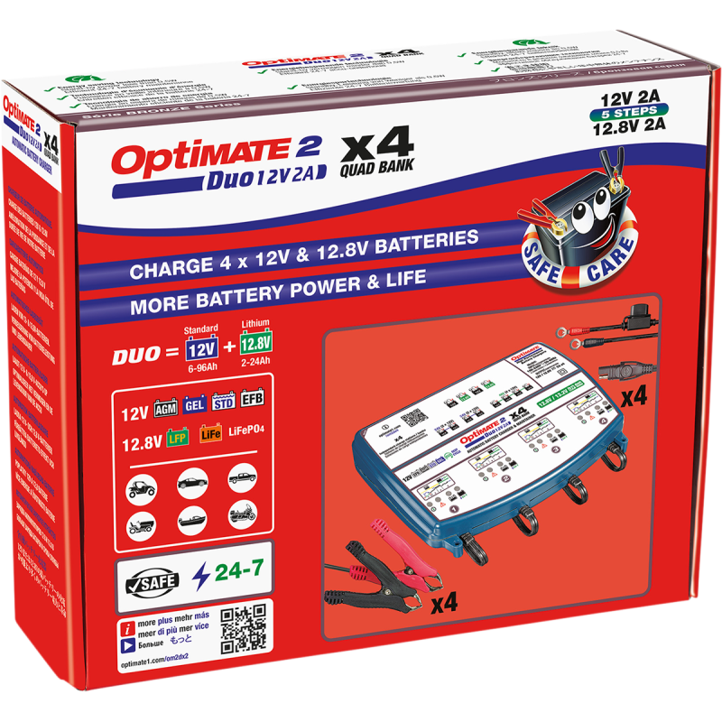 TECMATE OPTIMATE 2 DUO X4 BANK