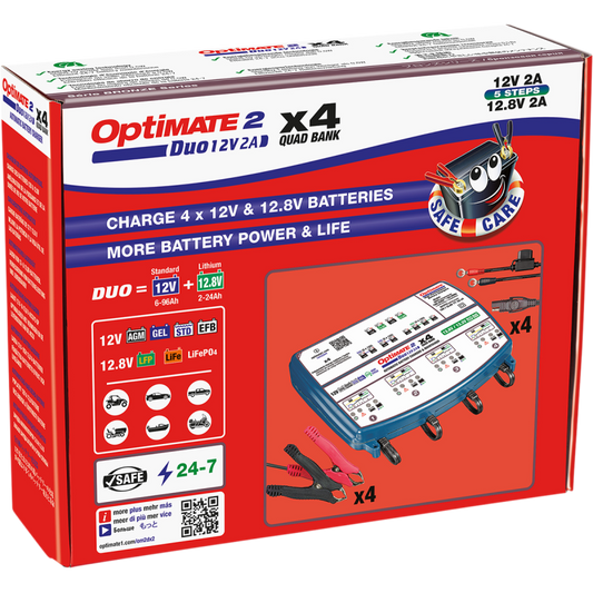 TECMATE OPTIMATE 2 DUO X4 BANK