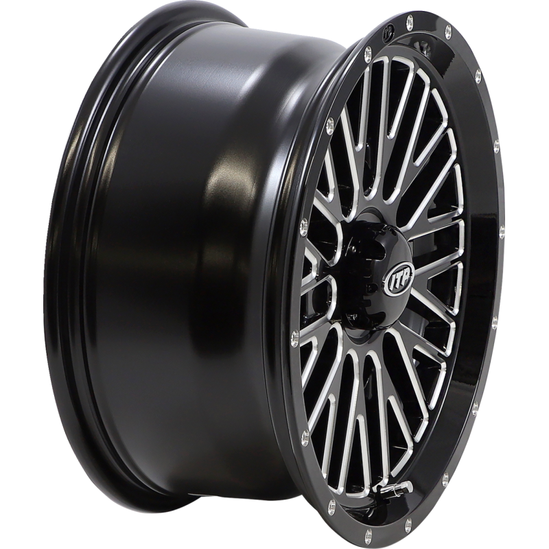 ITP MOMENTUM 15X7 4/156 5+2 (+30mm) GLOSS BLACK MACHINED