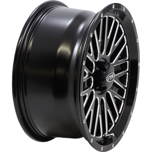 ITP MOMENTUM 15X7 4/156 5+2 (+30mm) GLOSS BLACK MACHINED