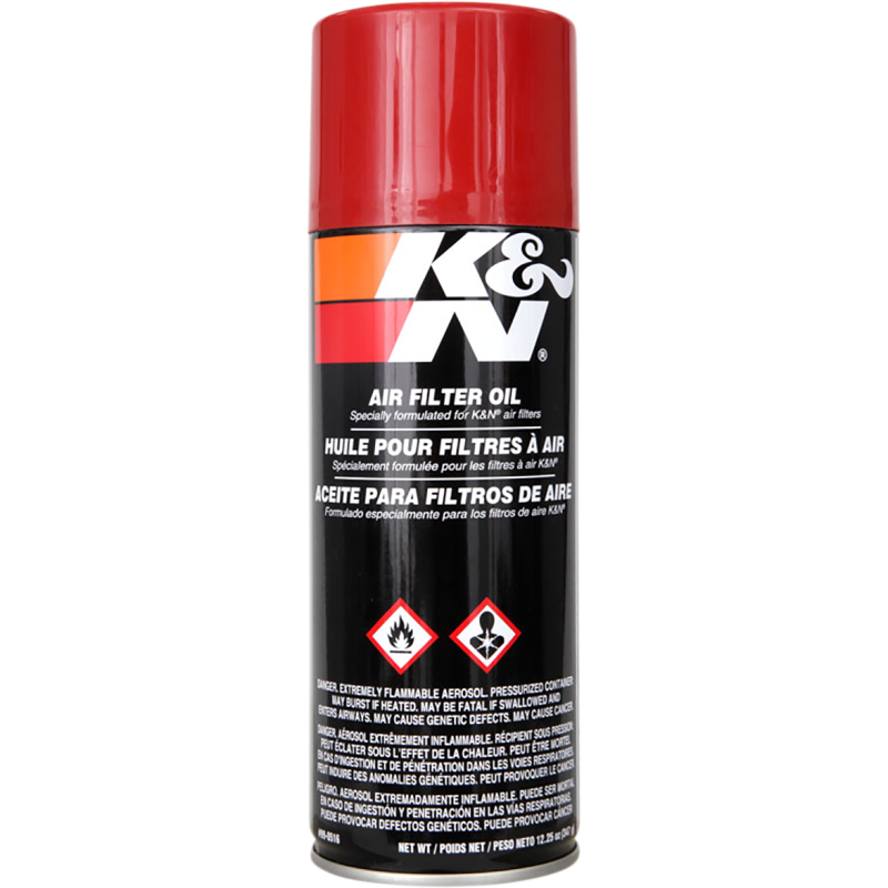 K & N 12 OZ AEROSOL FILTERCHARGER OIL K&N