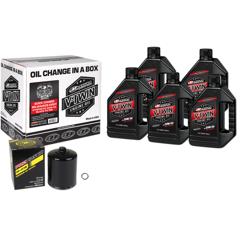 MAXIMA RACING OIL KIT OIL CHANGE QK SYN MIL 8 BLK