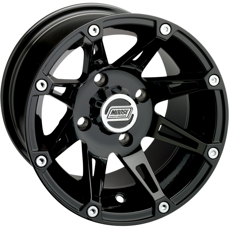 MOOSE UTILITY DIVISION TYPE 387X 14X8 4/110 4+4 GLOSS BLACK