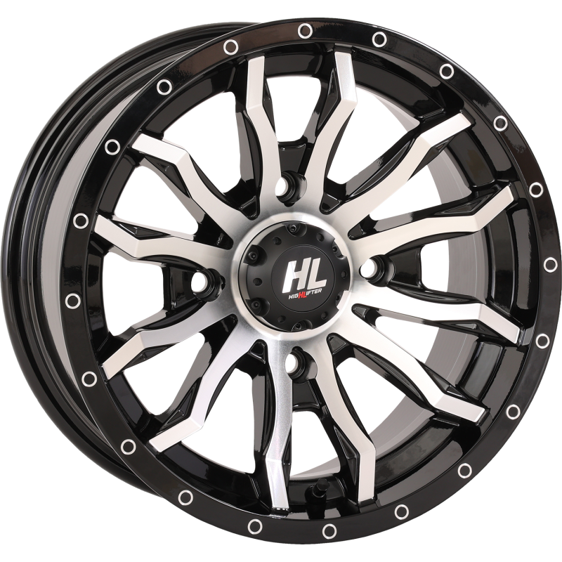 HIGHLIFTER HL21 ALLOY 14X7 4/156 4+3 (+10mm)  GLOSS BLACK MACHINED W1