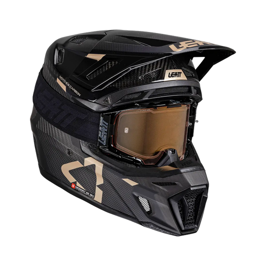 LEATT MOTO 9.5 V25 CARBON KIT W/GOGGLES